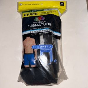 Fruit Of The Loom Mens Signature 7 Pack Boxer Briefs Size Medium (1-13)
